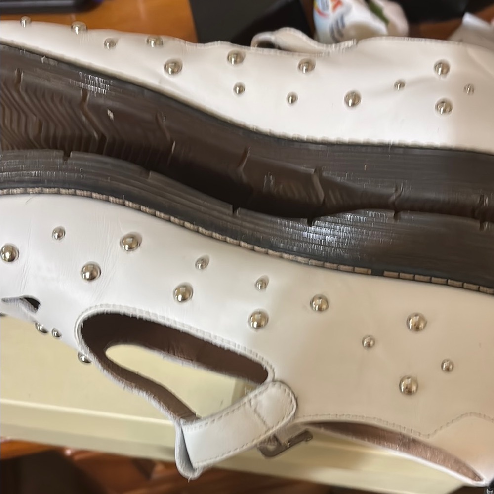 Twin-Set White Dress Shoes Elegant Design - Picture 8 of 11